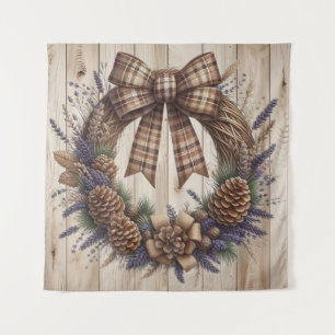 Pinecone Wreath Tapestry