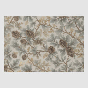 Pinecones and Branches Tissue Paper