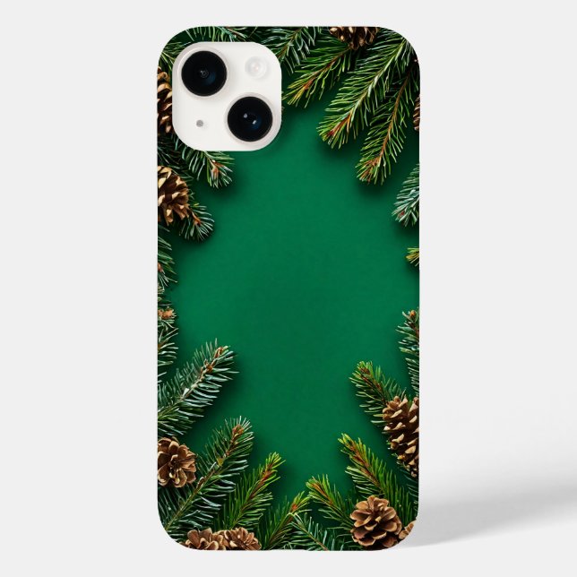 Pinecones Branches Winter Nature Everyday Case-Mate iPhone Case (Back)
