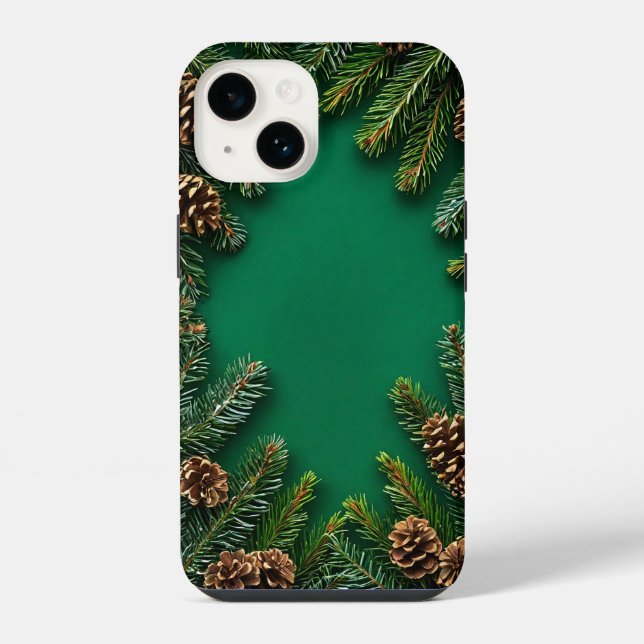 Pinecones Branches Winter Nature Everyday iPhone Case (Back)