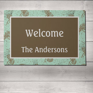 Pinecones Cabin Doormat