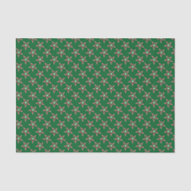 Pinecones star tissue paper (Front)
