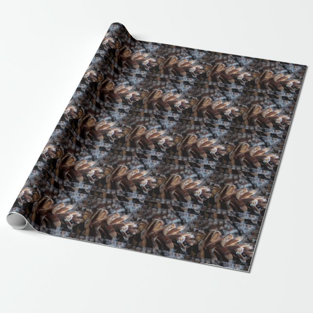 Pinecones Wrapping Paper (Unrolled)