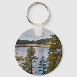 Pinecrest Lake California in August Key Ring