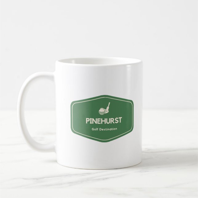 Pinehurst North Carolina Golf Destination Coffee Mug (Left)