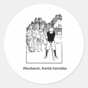 Pinehurst North Carolina Vintage Golf Sticker