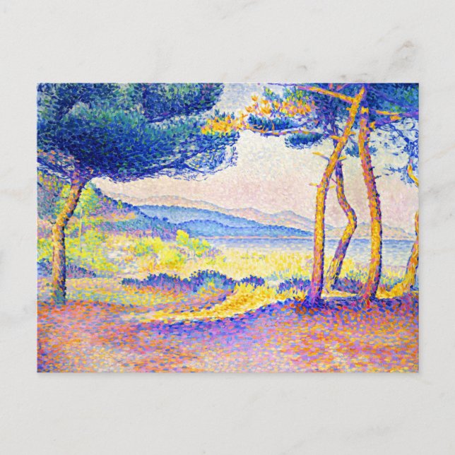 Pines Along the Shore by Henri Edmond Cross Postcard (Front)