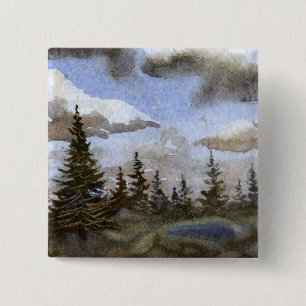 Pines Landscape Button