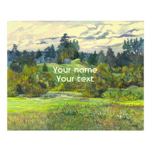 Pines painting watercolor on silk photo print