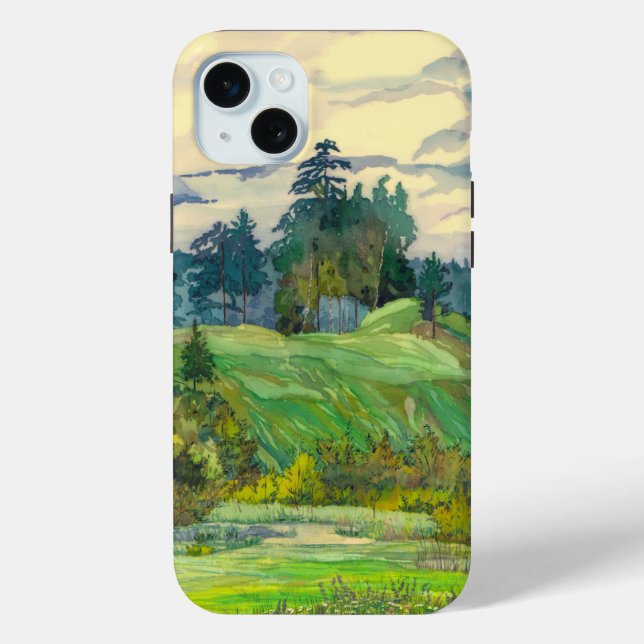 Pines watercolor  Case-Mate iPhone case (Back)