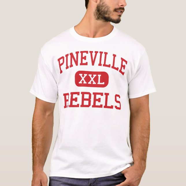 Pineville - Rebels - High - Pineville Louisiana T-Shirt (Front)