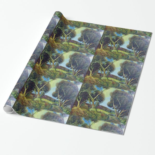 PINEWOOD IN TUSCANY WRAPPING PAPER (Unrolled)