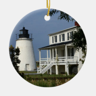 Piney Point Lighthouse Ceramic Tree Decoration
