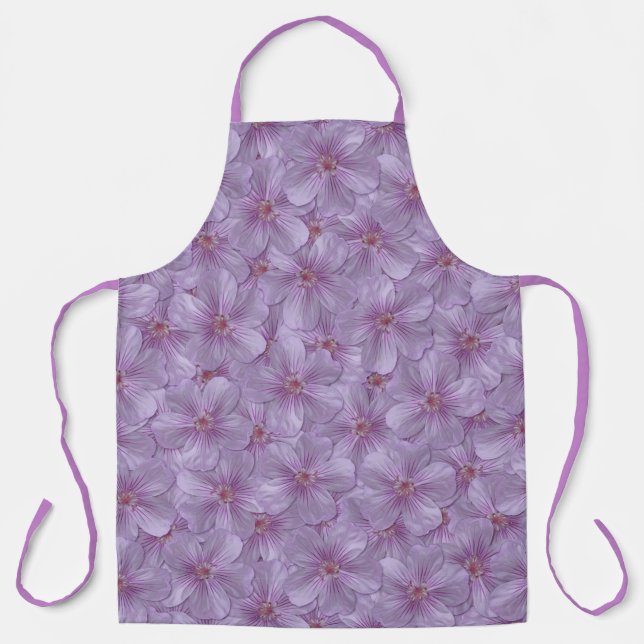 Pineywoods Geranium Seamless Pattern Apron (Front)