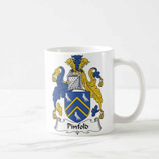 Pinfold Family Crest Coffee Mug (Right)