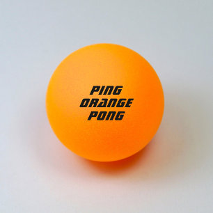 Ping Orange Pong Ball