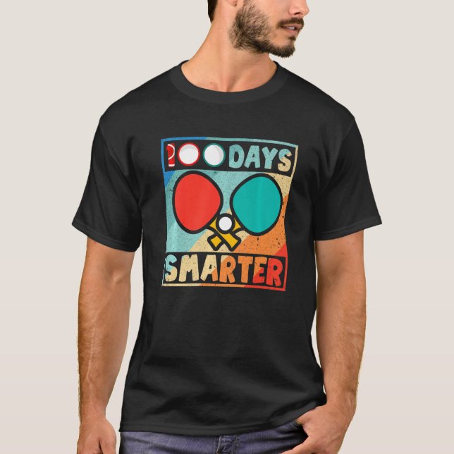 Ping Pong 100 Days Smarter Happy 100th Day Of Scho T-Shirt (Front)