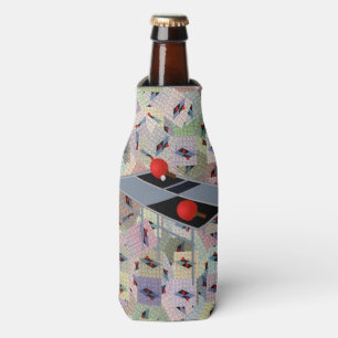 Ping Pong Abstract Art, Bottle Cooler