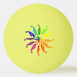 Ping Pong Ball - Colour Wheel Leaves