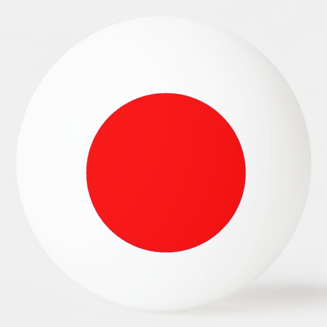 Ping Pong Ball - Plain Red Inner Circle (Back)