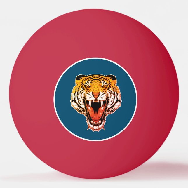 Ping Pong Ball ROARING TIGER (Front)