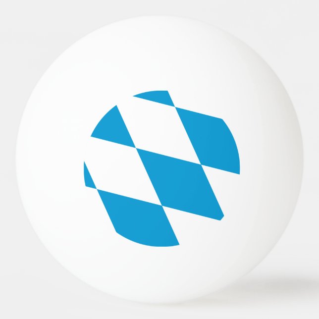 Ping pong ball with Flag of Bavaria, Germany (Front)