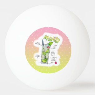 PING PONG BALLS - MOJITO RECIPE COCKTAIL ART