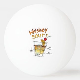 PING PONG BALLS- WHISKEY SOUR RECIPE COCKTAIL ART BALL
