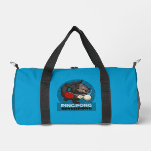 Ping Pong Binturong Table Tennis Player Bearcat Duffle Bag