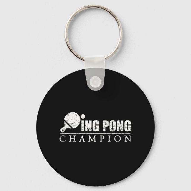 Ping Pong Champion  Key Ring (Front)