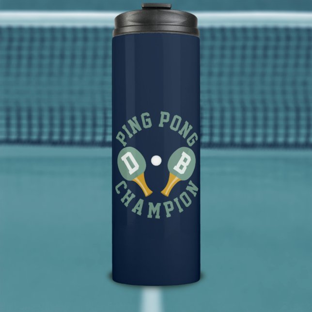 Ping Pong Champion Sports Monogram Thermal Tumbler (Creator Uploaded)