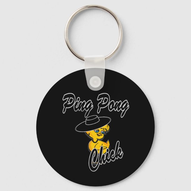 Ping Pong Chick #4 Key Ring (Front)