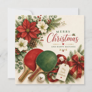 Ping pong Christmas themed Card