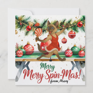 Ping Pong Christmas themed for Cat Lovers Holiday