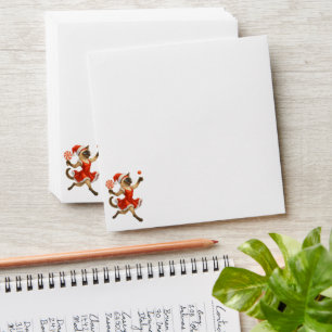 Ping Pong Christmas themed for Siamese Cat Lovers Envelope