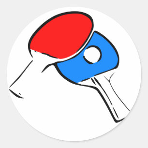 Ping Pong Classic Round Sticker