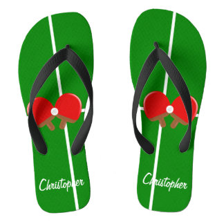 Ping Pong Design Personalised Flip Flops