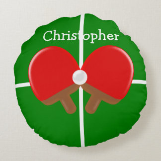 Ping Pong Design Round Cushion