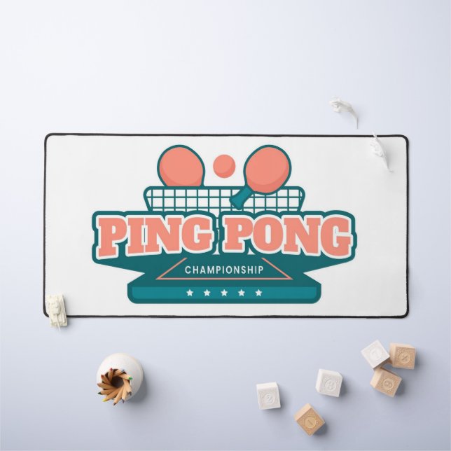Ping Pong Desk Mat (Kids Table)