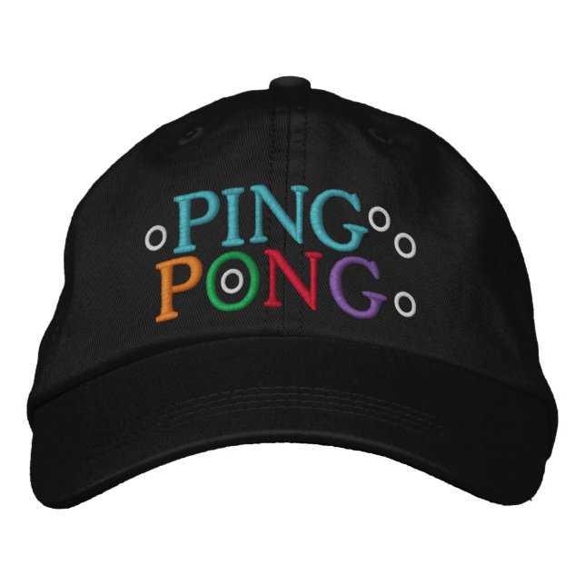 PING PONG EMBROIDERED HAT (Front)