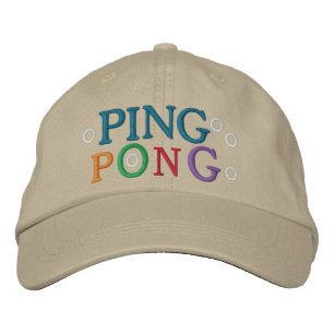 PING PONG EMBROIDERED HAT