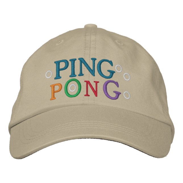 PING PONG EMBROIDERED HAT (Front)