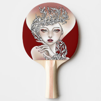 Ping-pong goddess of the red light ping pong paddle