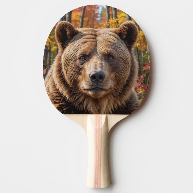Ping Pong Gran Bear Predator Ping Pong Paddle (Front)