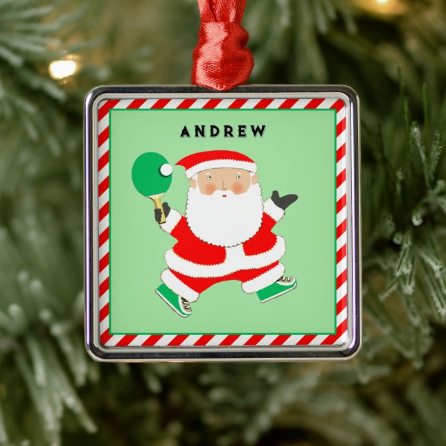 Ping Pong Holiday Gift Metal Tree Decoration (Tree)