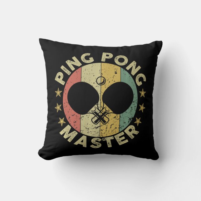 Ping Pong Master Champion Table Tennis Coach Paddl Cushion (Front)