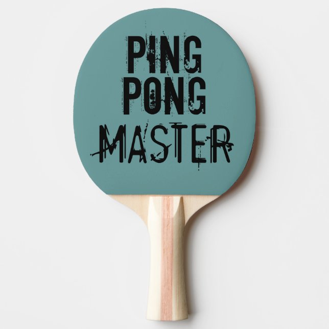 Ping Pong Master Funny Text Humour Ping Pong Paddle (Front)