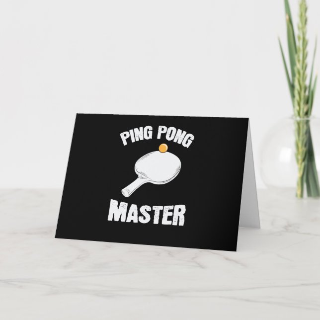 Ping Pong Master Tischtenniskelle mit Ball Card (Front)