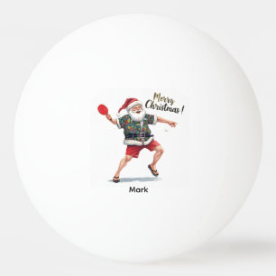 Ping Pong Merry Christmas with Santa Claus Ball