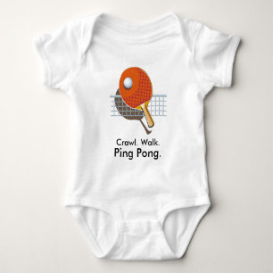 Ping Pong Newborn Gift, Table Tennis Baby Bodysuit